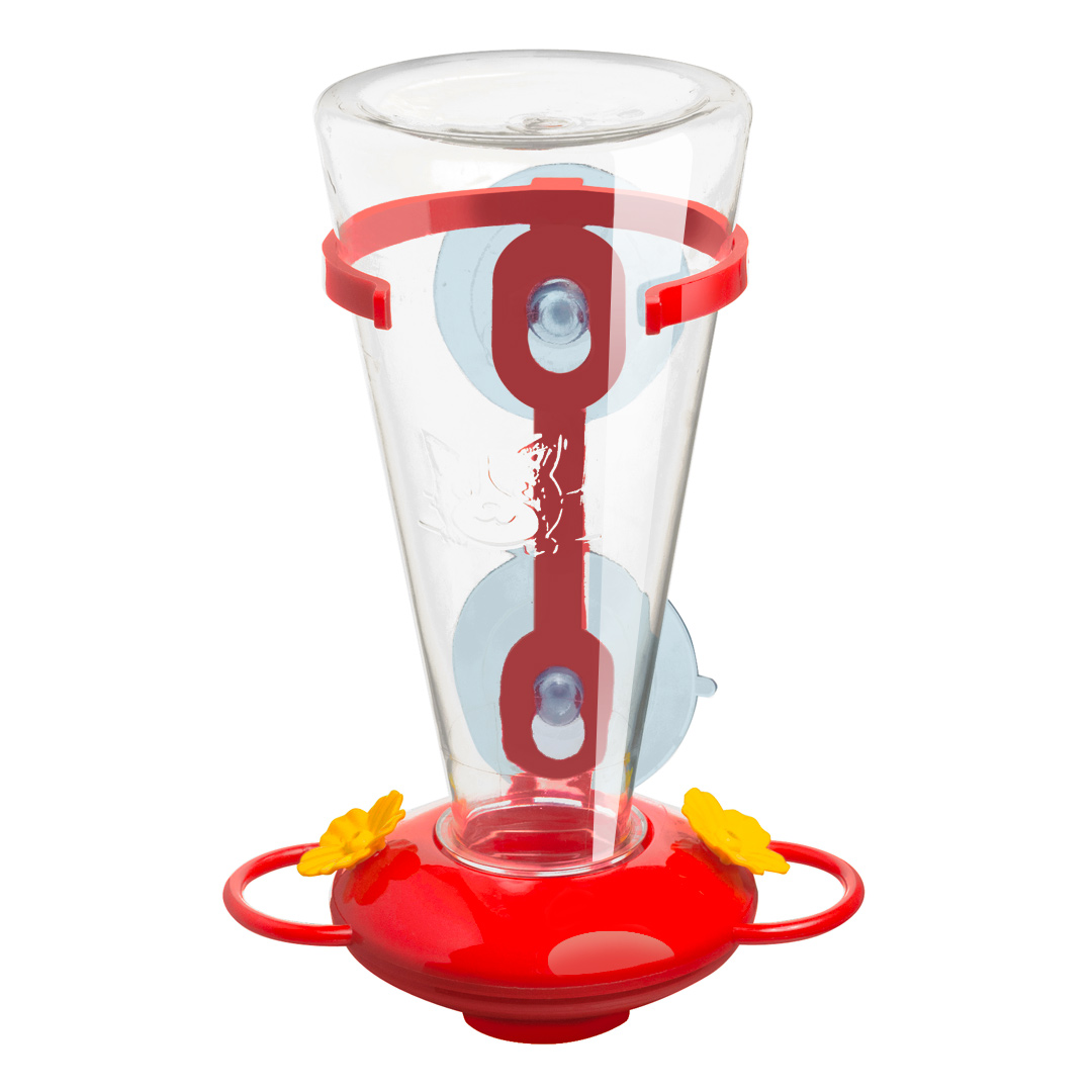 Thoughtfully designed hummingbird feeder for optimal bird feeding experience